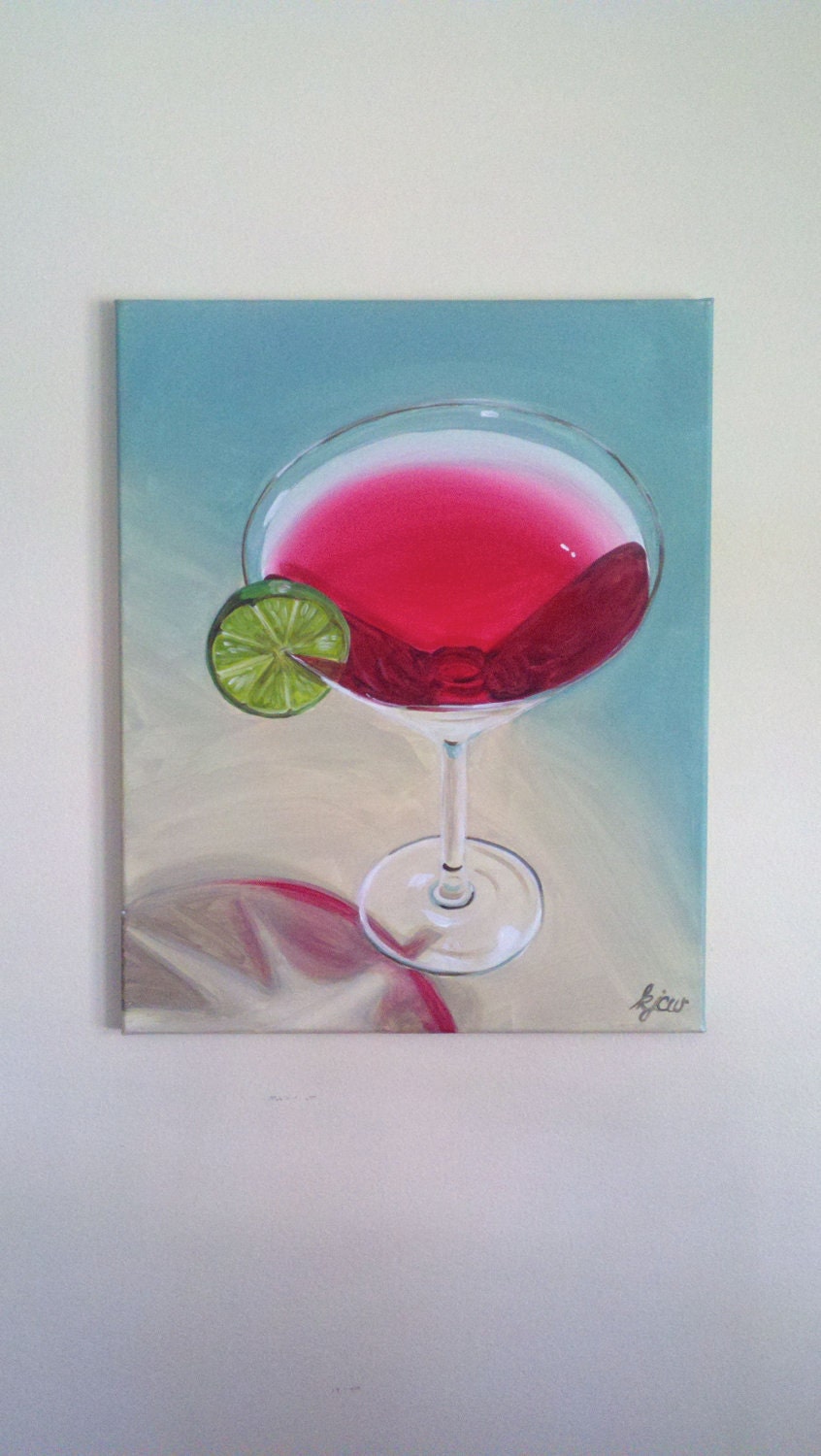 ORIGINAL 16x20 Cosmopolitan Painting