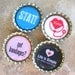 Medical Health Care Profession Bottlecap Magnets- Nurse, Doctor, Receptionist, Physicians Assistant, EMT, Paramedic