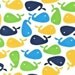 Blue Zoologie Whales Minky Baby Blanket with Satin Trim ( Straight or Ruffled) YOU CHOOSE Colors - Several Sizes - Personalization Available