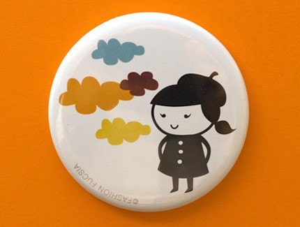 Pocket Mirror - Marie & Clouds