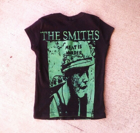 CLEARANCE SALE Smiths Shirt - Real Vintage - Hand Printed - Small and Maybe for Kids