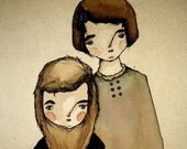 Big Sister, Little Sister A3- Limited Edition Print