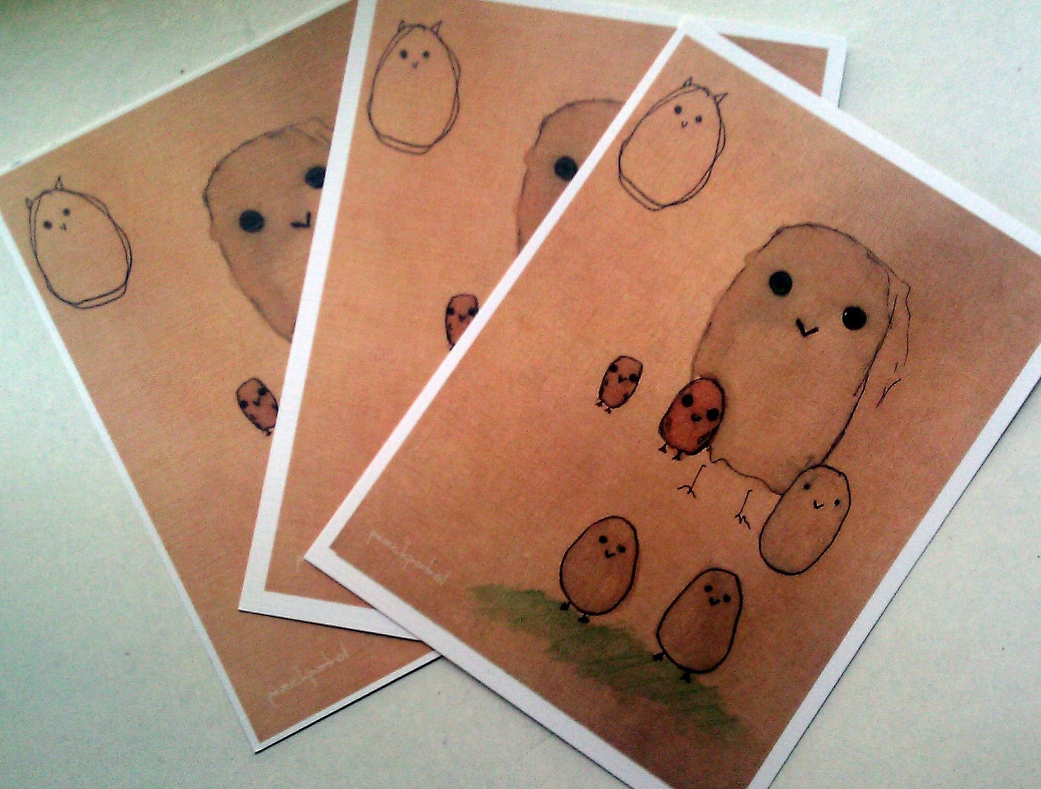 A Guide to Owls- small mini print/ postcard