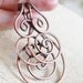 Oxidized. Copper. Spiral. Cluster. Chain. Necklace.