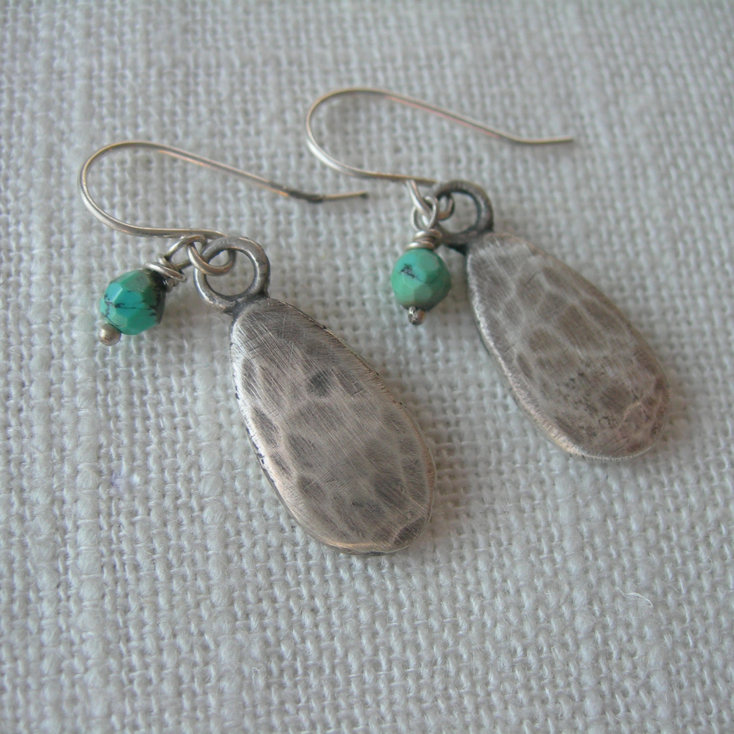 Earthy Dangle Earrings - Canyons Tears  by iNk handmade from Recycled Sterling Silver