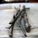 Bronze Rose Stem Sculpture Symbol of Enduring Love - Single Stem