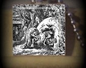 Hansel and Gretel (CB14) Vintage Scrabble Tile Pendant ..BUY 2 GET 1 FREE..