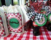 Moustaches & Mozzarella Favor Tags..Set of 12 Favor Tags Il_170x135