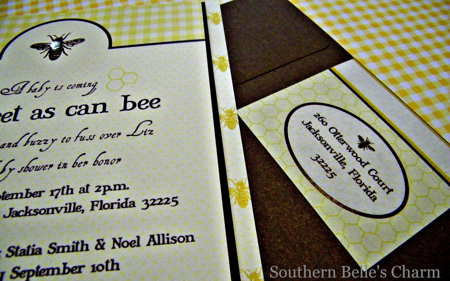 Sweet As Can Bee Address Wraps...Set of 10 Address Wraps Il_170x135
