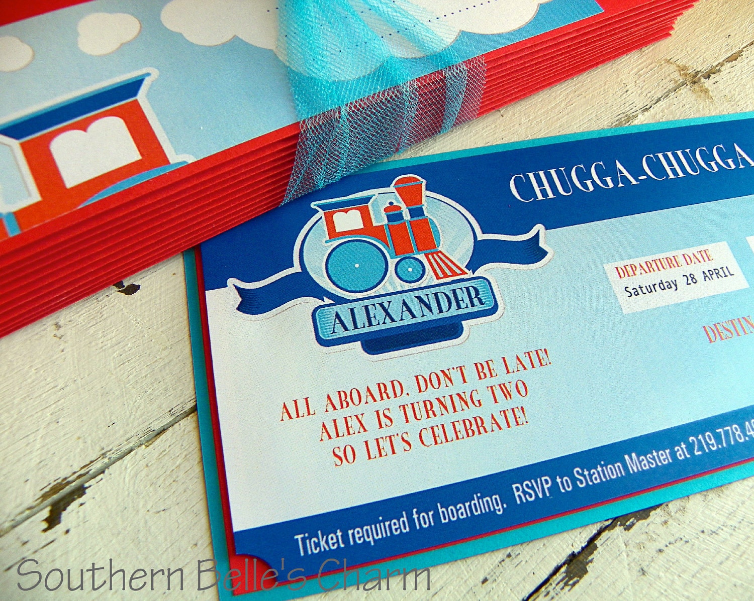 Train Name Banner...Set of 1 Name Banner up to 5 Letters