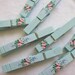 shabby aqua clothespins