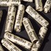 recycled paper beads- German cylinder beads