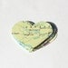 vintage craft supplies- 100 atlas United States map paper hearts