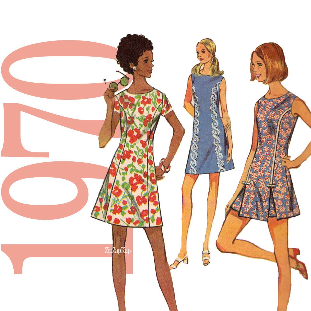 70s Princess Dress Vintage Pattern B 38 McCalls 2268