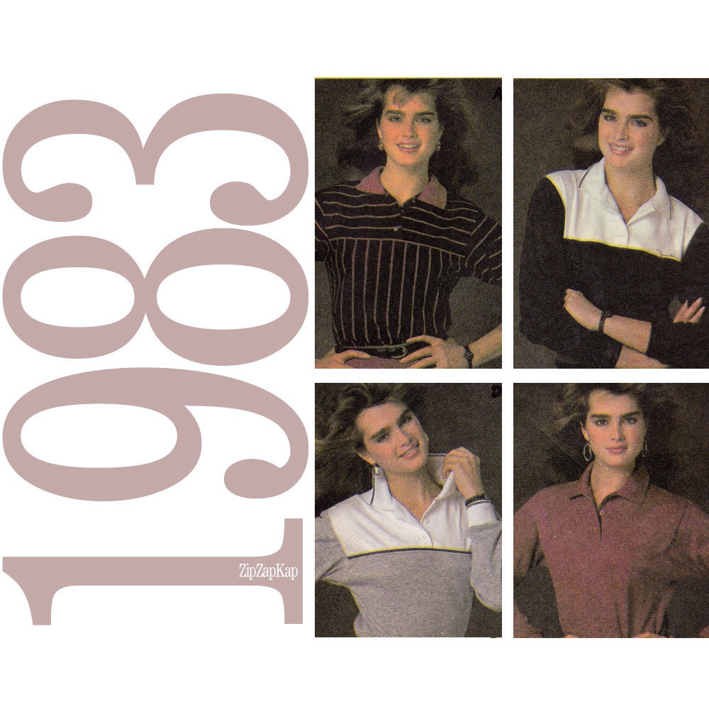 80s Brooke Shields Vintage Pattern - Medium -  McCalls 8729 - Uncut, Factory Folds