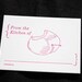 Plum Letterpress Cookbook Plates 'From the Kitchen of' in Plum Ink- Set of 5