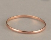 Rose Gold Filled Super Skinny Minnie Plain Jane Stacking Ring or Wedding Band--Thin Rose Gold Filled Midi Ring