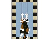 Hang In There Cat- Applique Wallhanging-PDF Pattern by MadCreekDesigns