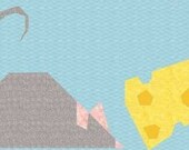 Mouse and Swiss Cheese Foundation Paper Piece Quilt Block-PDF Pattern by MadCreekDesigns