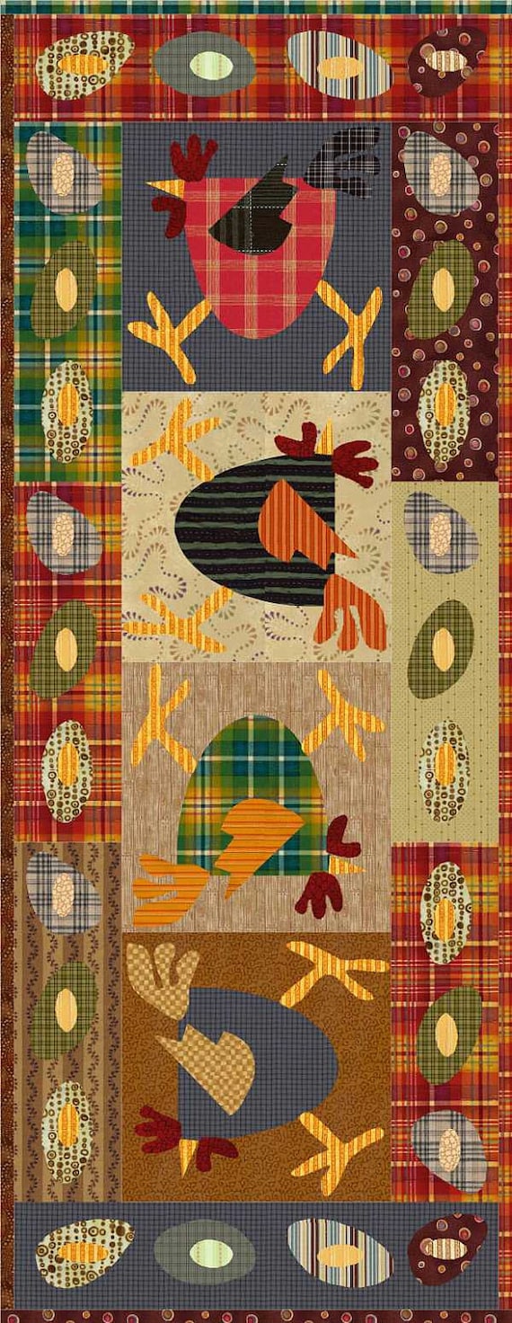 Scrambled Eggs Tablerunner PDF Pattern