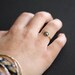 Grey Heart Rose Cut Diamond RIng in 14kt Yellow Gold- engagement ring, wedding ring, unusual diamond ring, natural diamond, bezel hammered