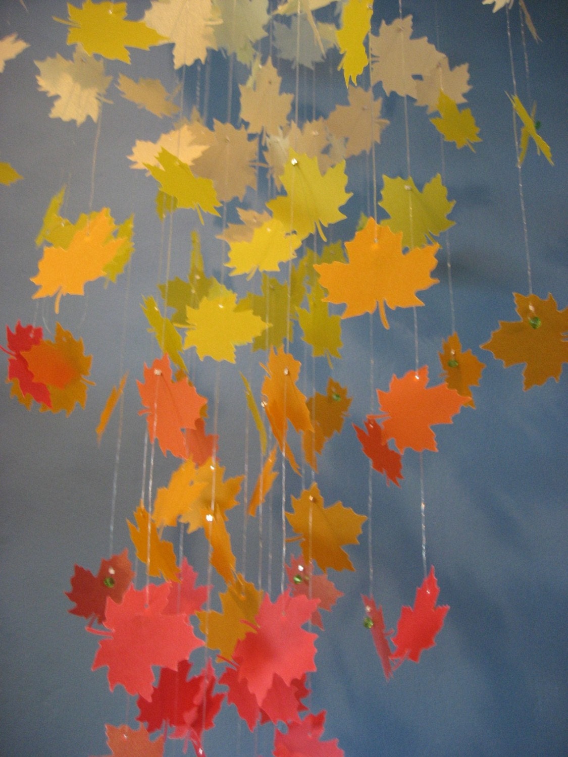 Autumn Leaves Paper Chandelier/Mobile-LARGE