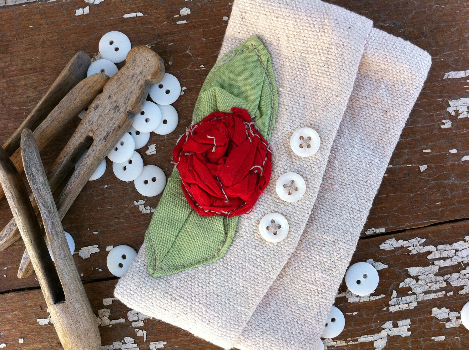 Tissue Holder, Red Kleenex Holder , Purse Accessories