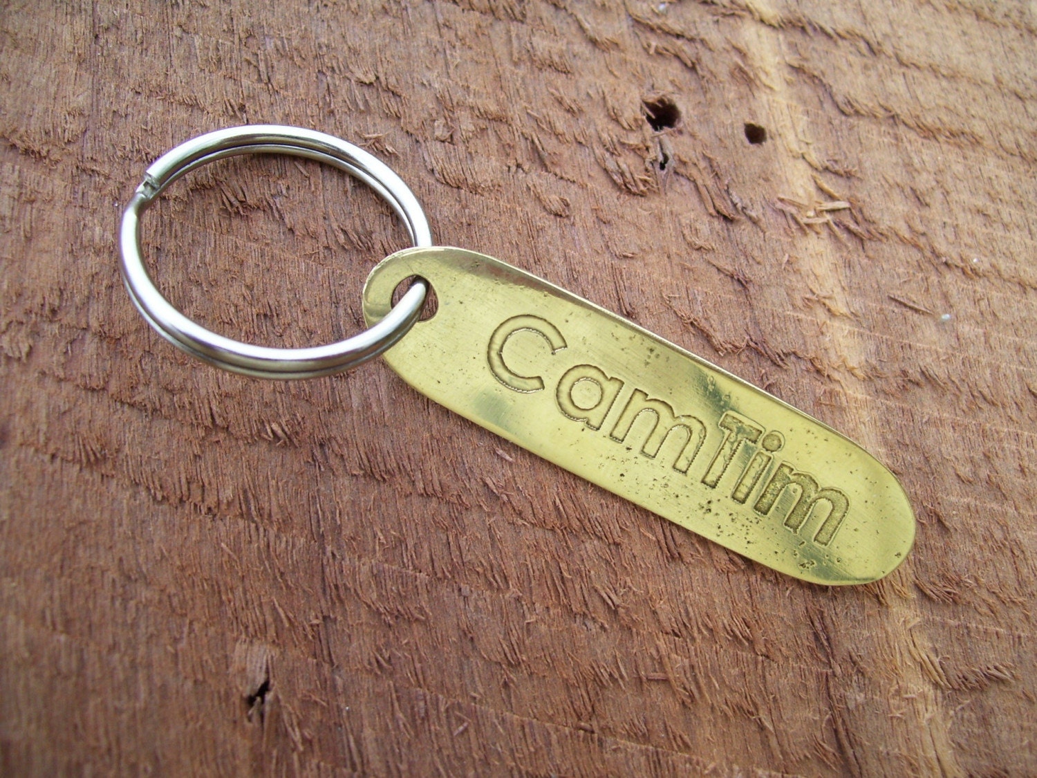 Campaign for Real Time Brass keychain