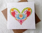 heart (mini ecofriendly card printed on banana paper)
