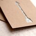 Silver Arrow Note Card - Glitter Paper Cut Card