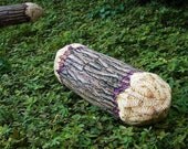 Short Cotton Wood Tree Log Bolster Pillow