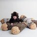 Long Cotton Wood Tree Log Bolster Pillow