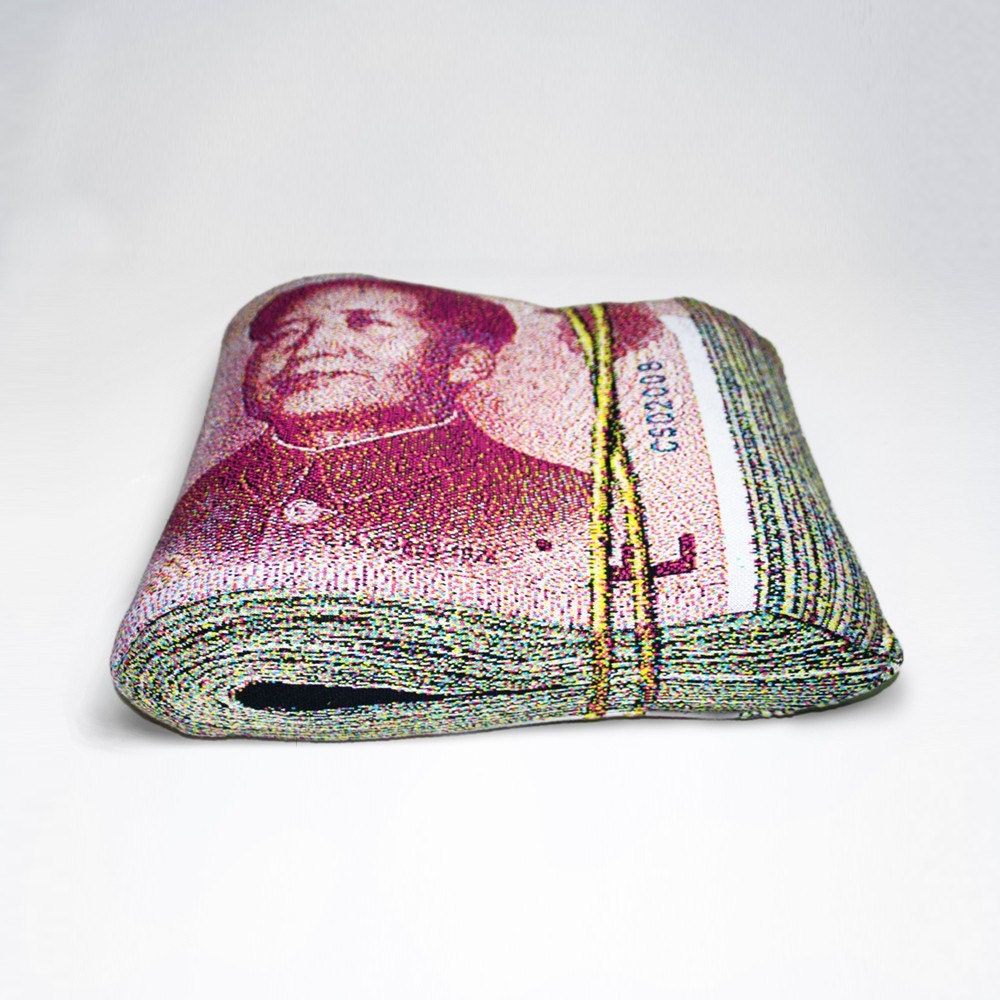 Folded Banknote Shape Pillow, Renminbi
