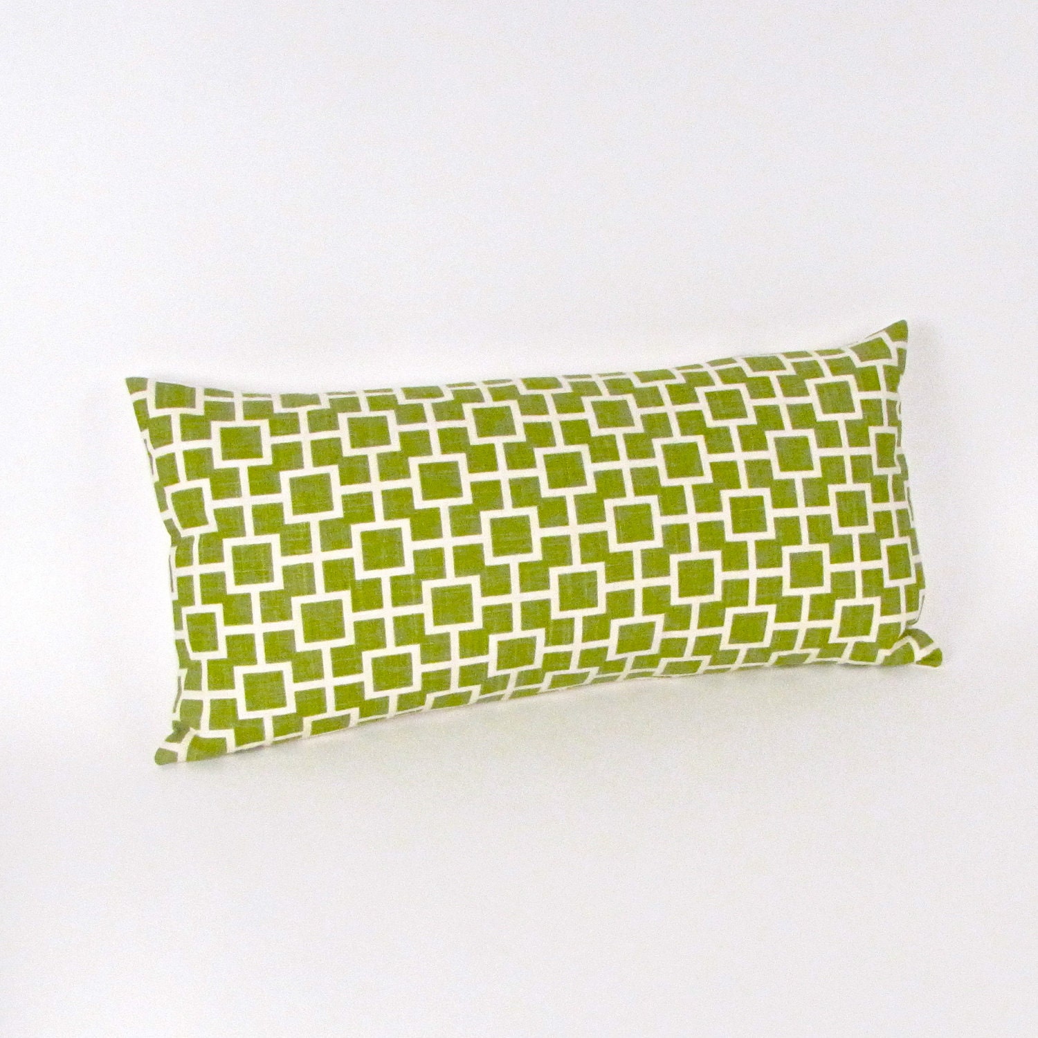 Grass Green Linen Pillow Cover 12 by 24 inch