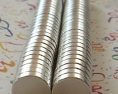 25 Super Strong Neodymium Rare Earth Magnets-Great for glass tile and scrabble tile 1/2 inch  x 1/8 inch (13-08-119)