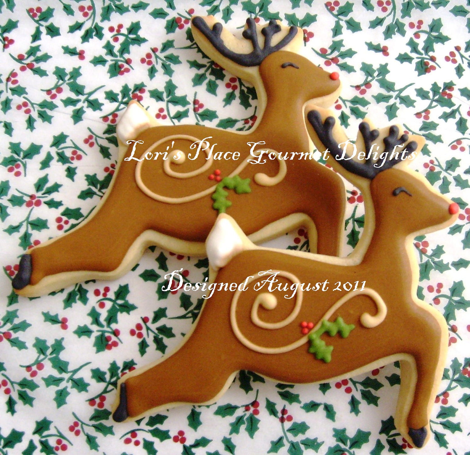 iced christmas cookies