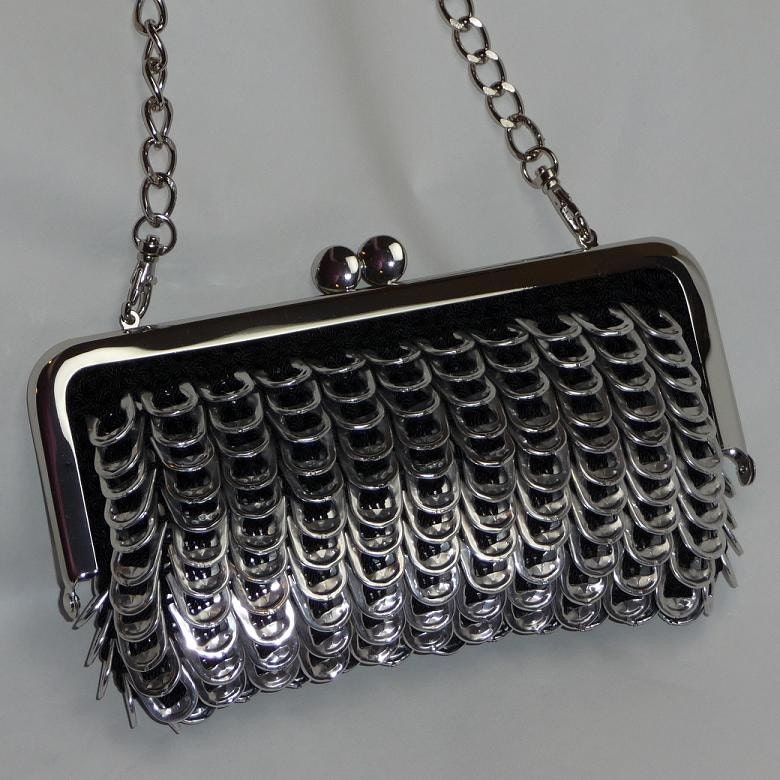 Pop Tab Evening Bag - Midnight