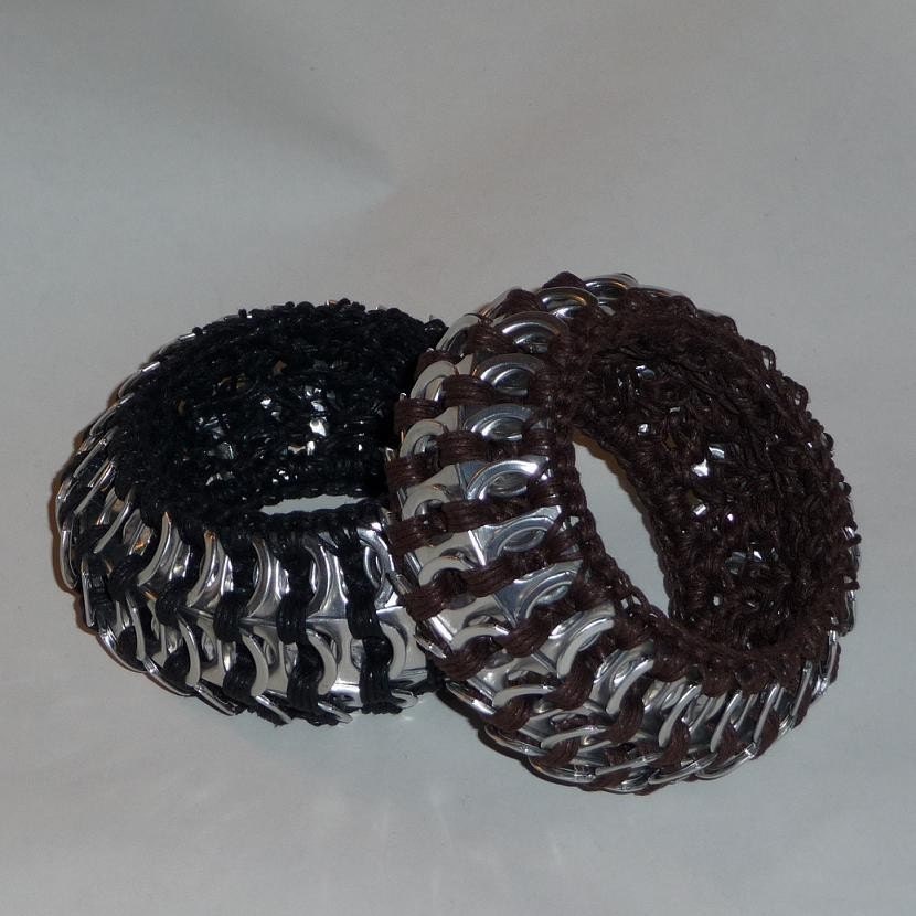 Pop Tab Bangle - Brown