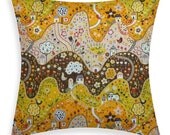 Throw Pillow Brown / Orange / Yellow Pillow Cover - Willow Grove