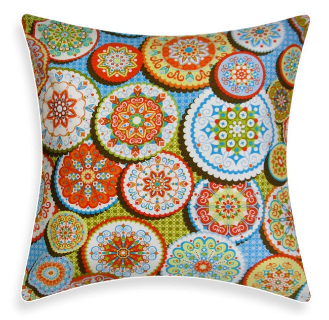Throw Pillow Cover - Palm Springs Blue