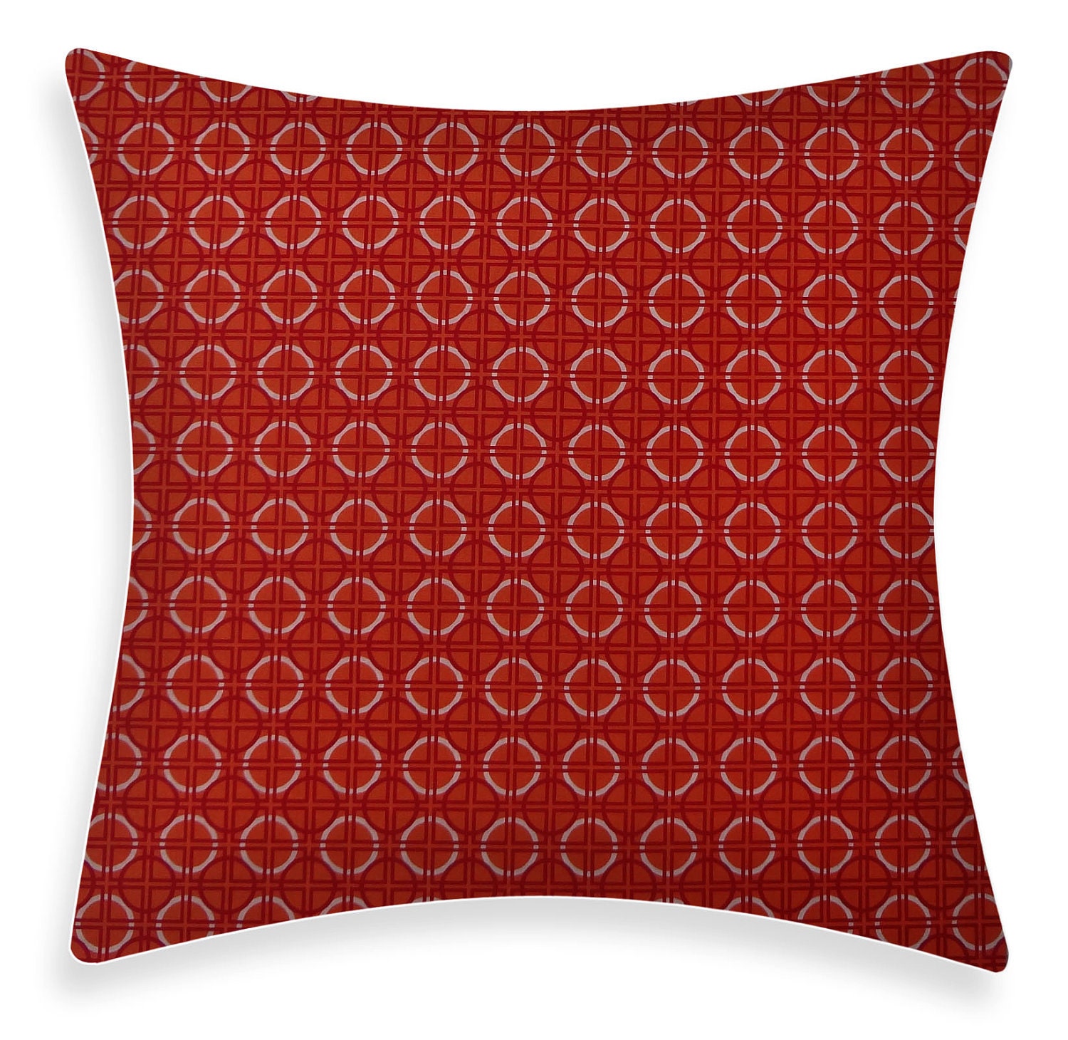 Throw Pillow Orange Pillow Cover - Circles Orange
