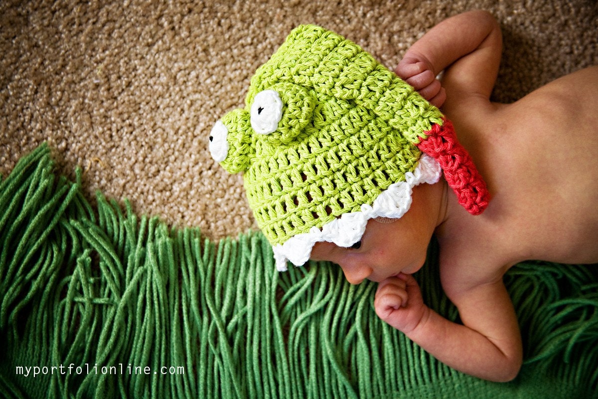 Monster Baby Hat 3-6m size Ready To Ship