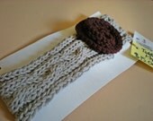 Toddler size 1-3 years Cable Flower Headband Ready To Ship