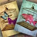 Instant Download Digital Collage Sheet Bird Cage ATC ACEO 2.5 X 3.5 inch - DigitalPerfection digital collage sheet 877