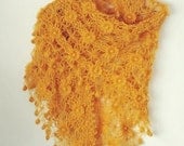 Flowered Triangle Mohair Shawl
