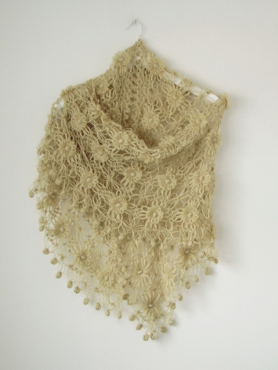 Yellow Mold Mohair Shawl