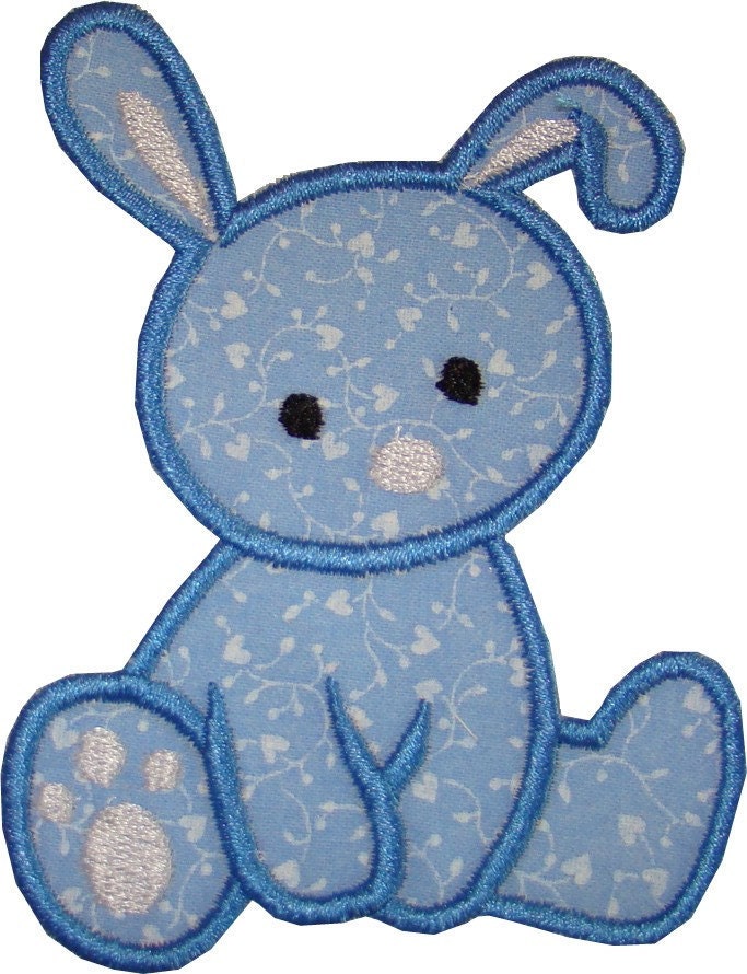 Baby Bunny (Applique)  embroidered patch , sew or iron on your choice