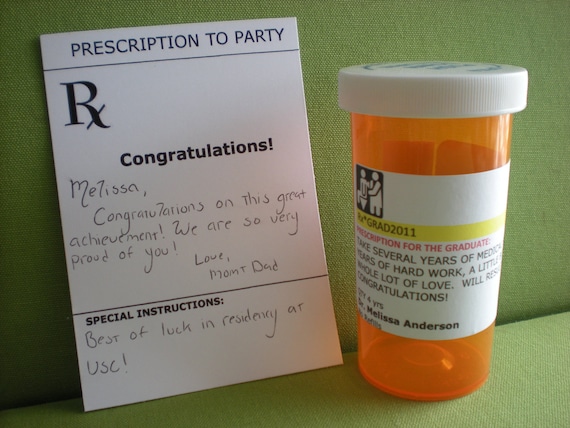 Prescription For the Graduate, Congratulations Card