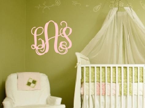 3 Initial Monogram Wall Decal Il_170x135