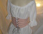 Renaissance Women Chemise Lovely 100% Soft Cotton Fabric Costume Wench Pirate Theatrical Dance Shirt